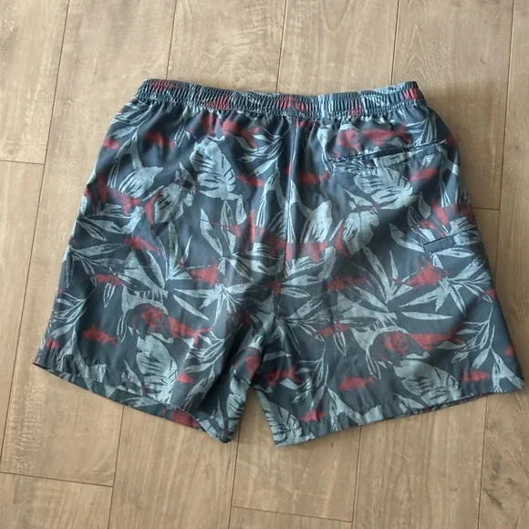 Huk Tropical Blue and Red Swim Shorts Large Hawaii Style - Picture 8 of 11